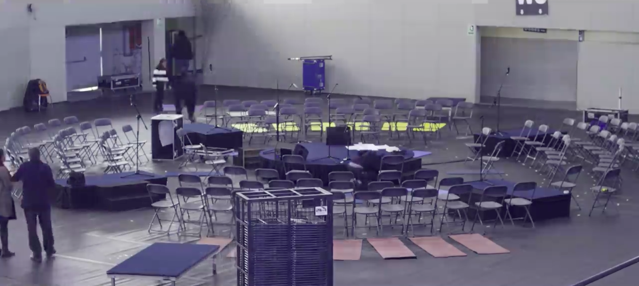 Preparación del concierto circular